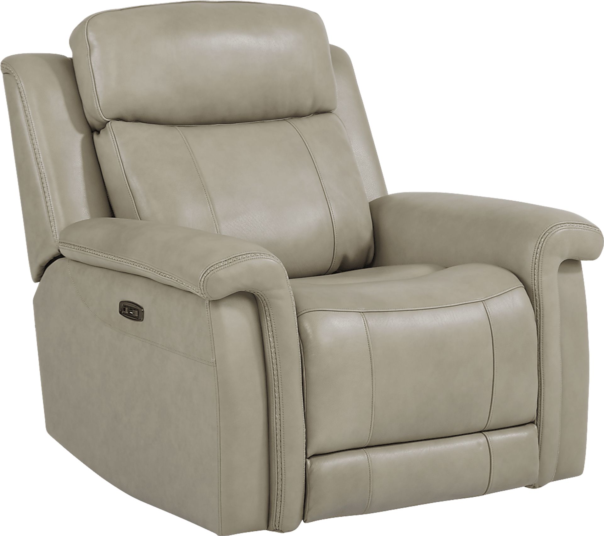 Orsini Beige Leather 3 Pc Living Room with Dual Power Reclining Sofa - Image 9