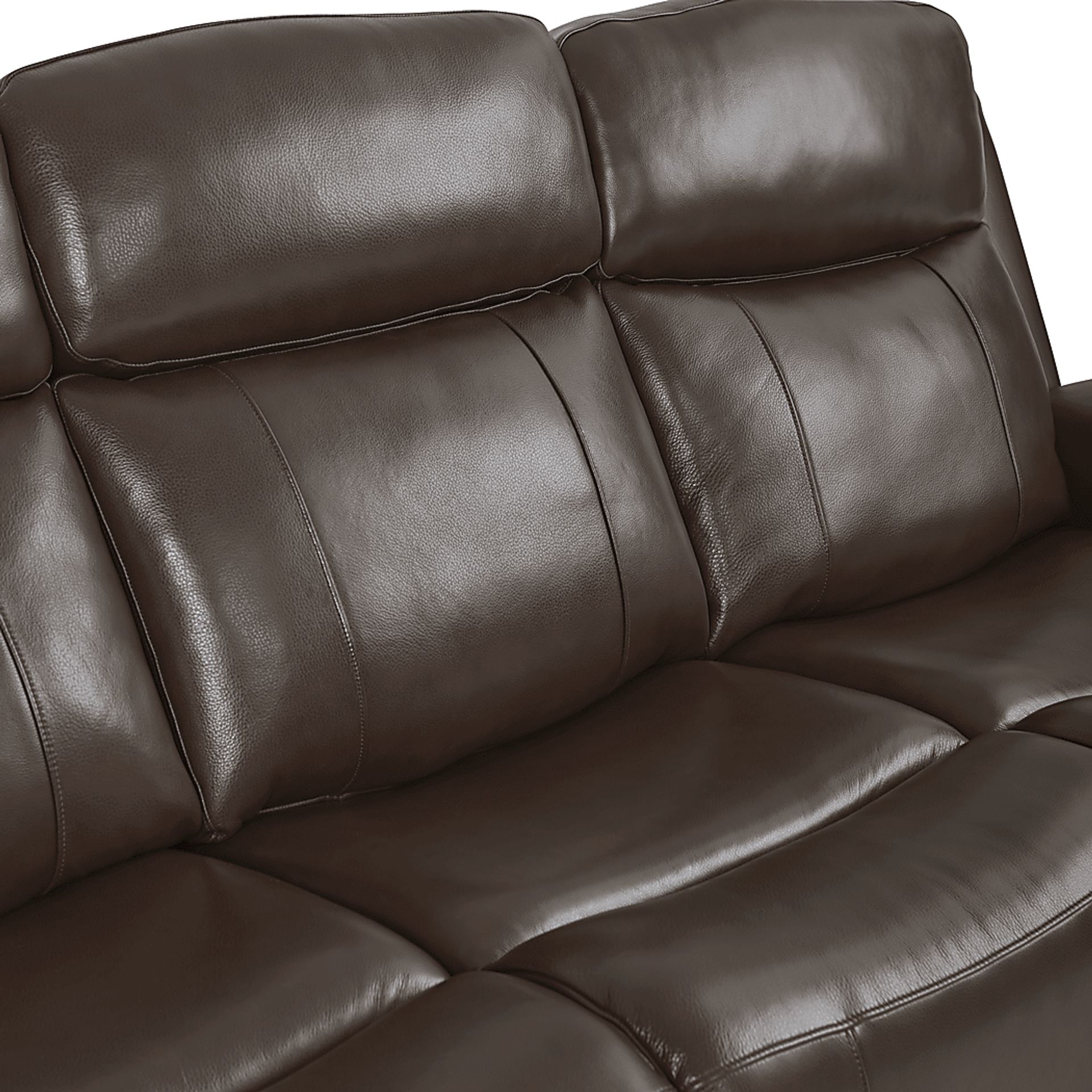 Orsini Brown Leather 3 Pc Living Room with Dual Power Reclining Sofa - Image 5