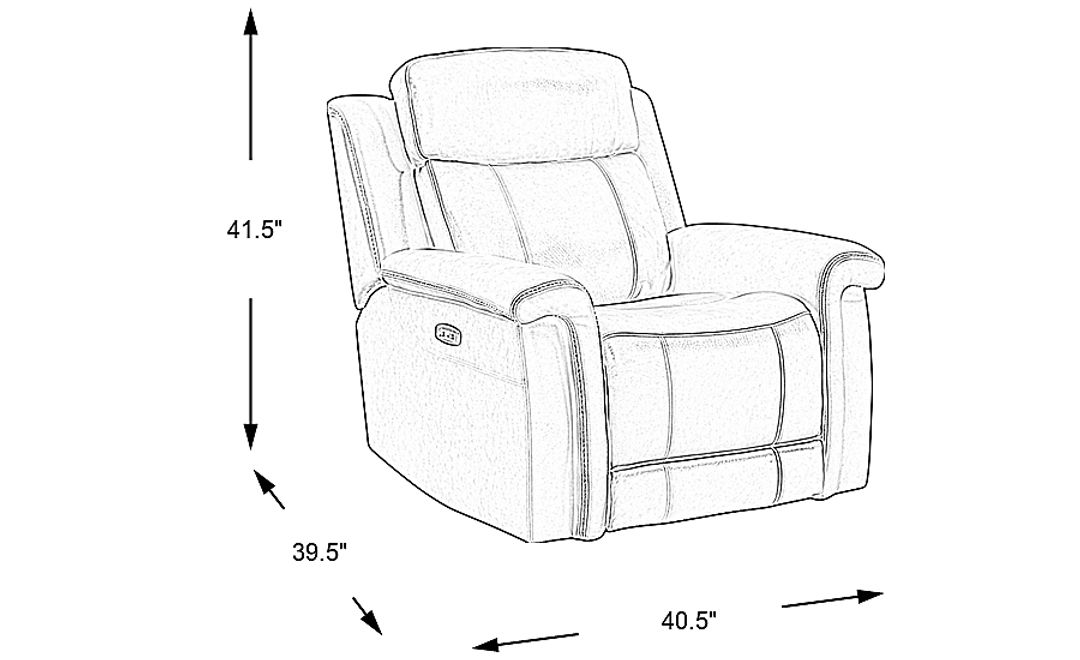 Orsini 3 Pc Brown Leather Dual Power Reclining Living Room Set With ...