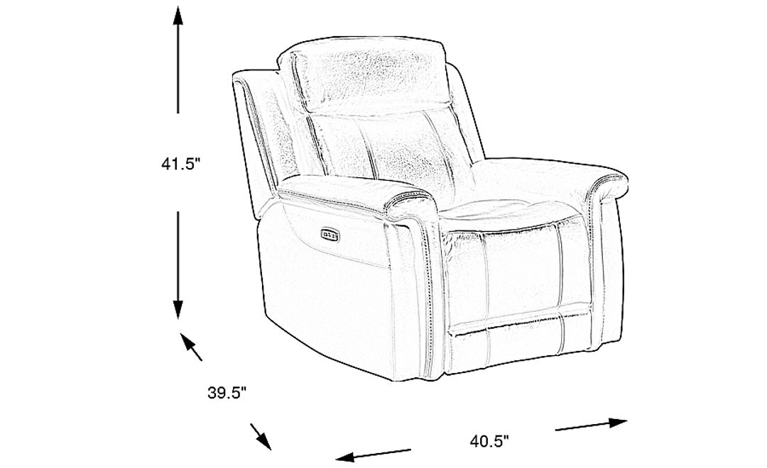 Orsini 3 Pc Brown Leather Dual Power Reclining Living Room Set With ...