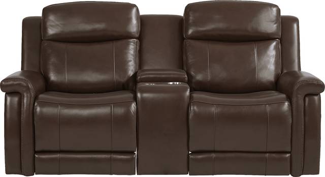 Orsini Brown Leather 8 Pc Dual Power Reclining Living Room - Thumbnail - Image 3