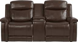 power reclining console loveseat