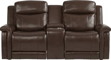 power reclining console loveseat