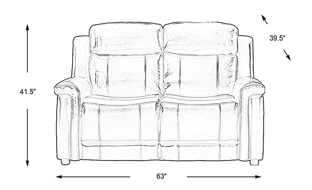 Orsini 3 Pc Brown Leather Dual Power Reclining Living Room Set With ...