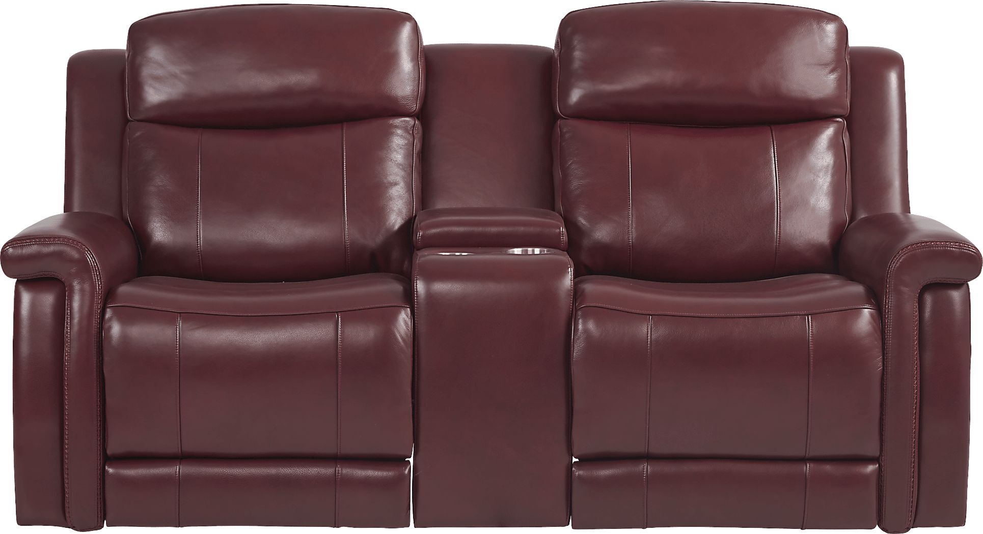dual power reclining console loveseat