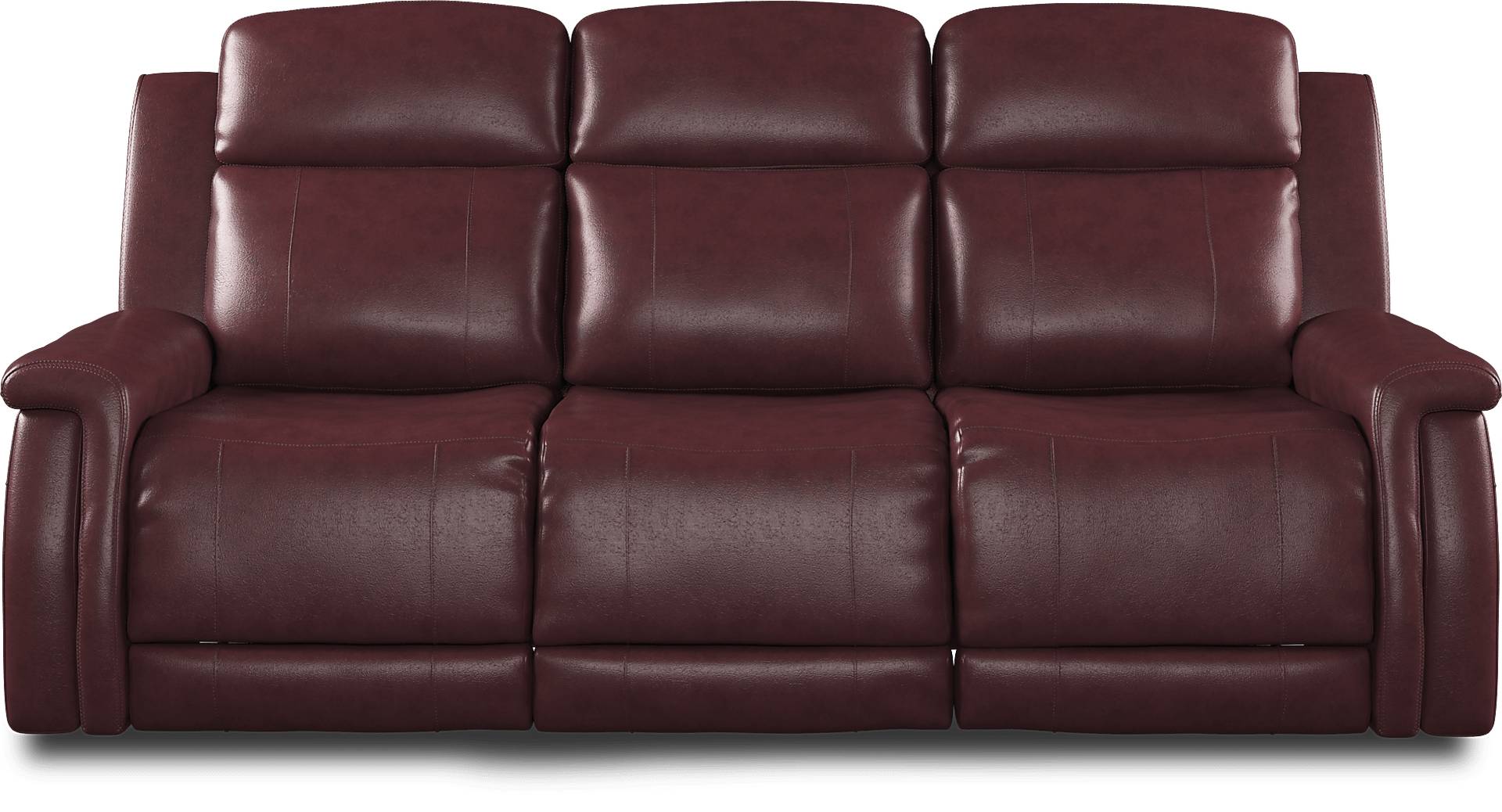 Orsini 2 Pc Red Leather Dual Power Reclining Living Room Set With Dual