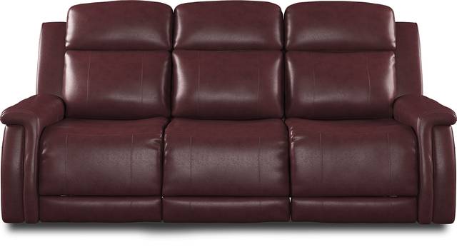 Orsini Red Leather 3 Pc Living Room with Dual Power Reclining Sofa - Thumbnail - Image 3