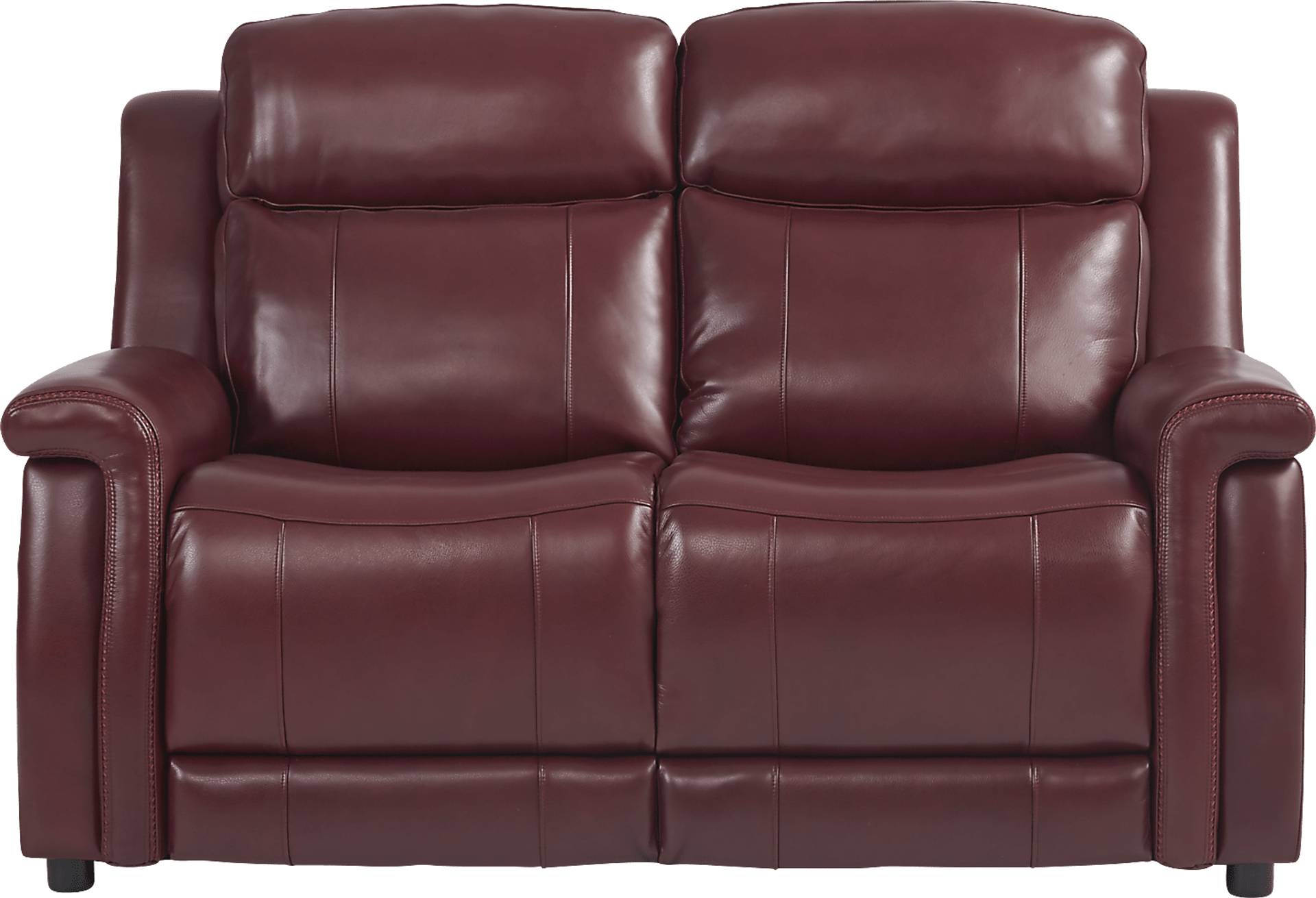 Orsini 2 Pc Red Leather Dual Power Reclining Living Room Set With Dual