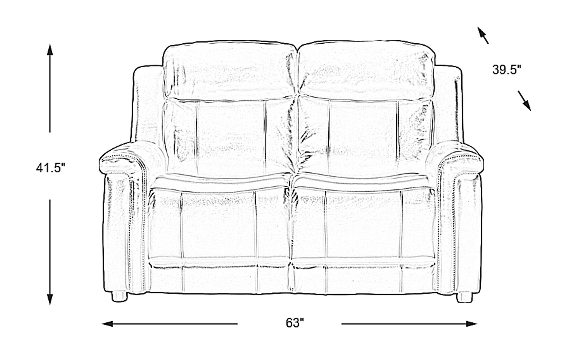 Dimension Image. Please refer to the Dimension Tab on this page for dimension details.