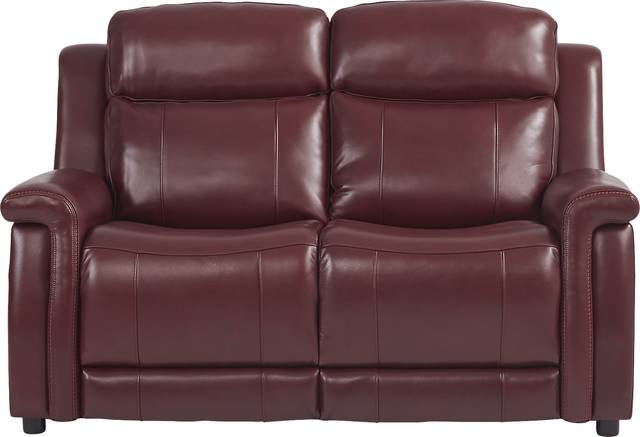 Orsini Red Leather 3 Pc Living Room with Dual Power Reclining Sofa - Thumbnail - Image 6