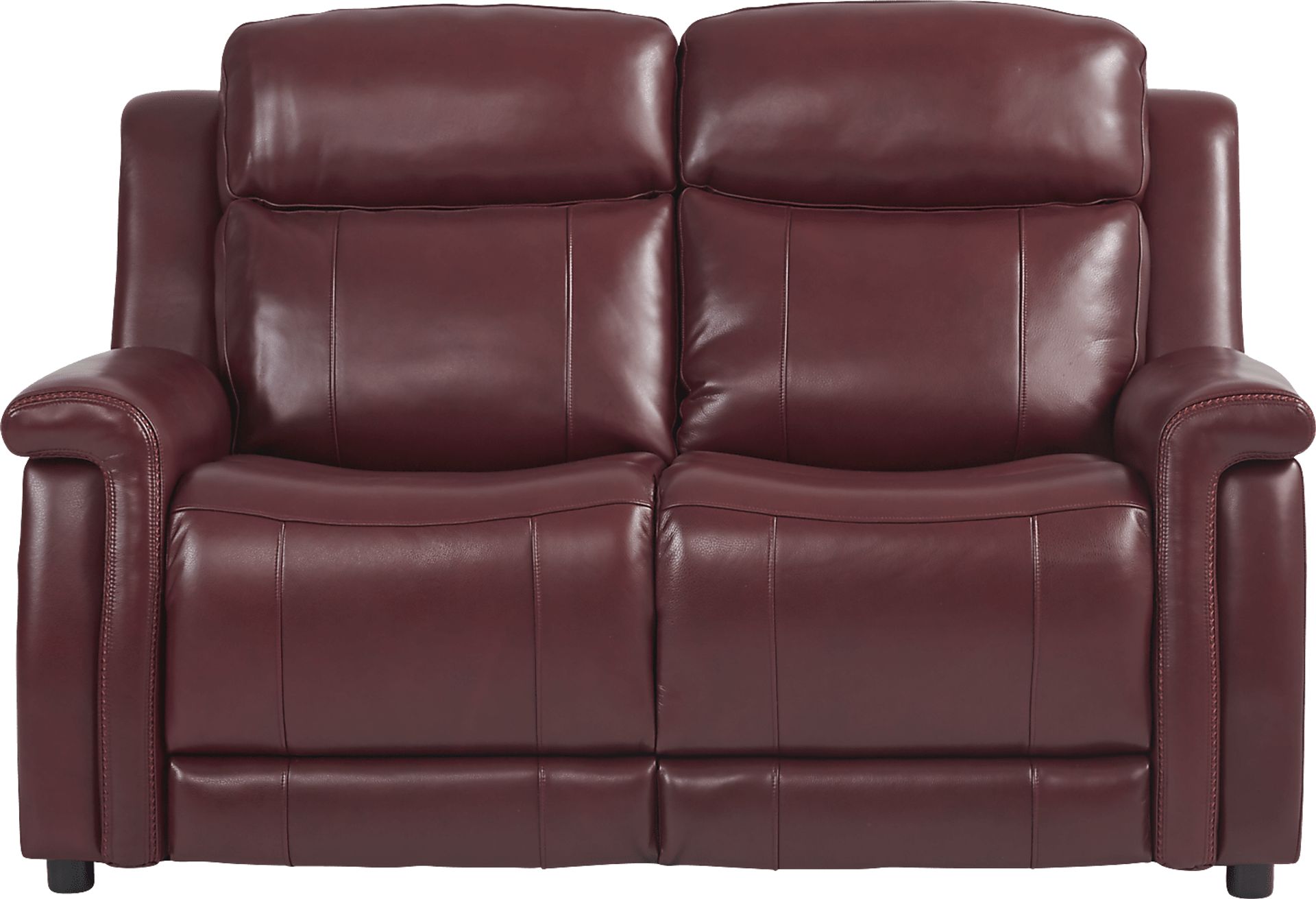 Orsini Red Leather 3 Pc Living Room with Dual Power Reclining Sofa - Image 6