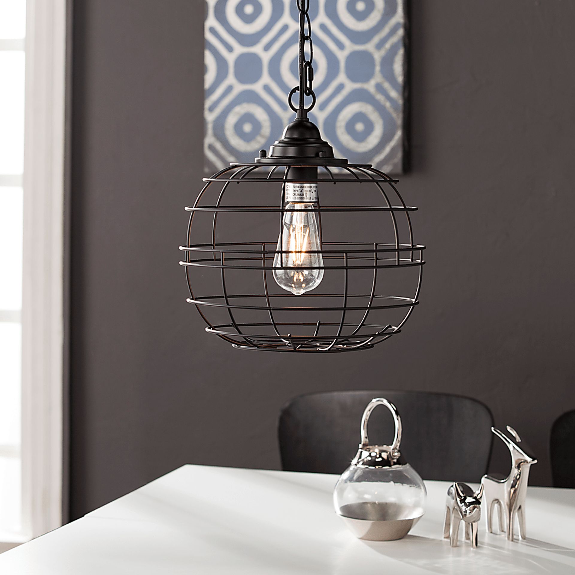 Orvid Black Chandelier - Image 2