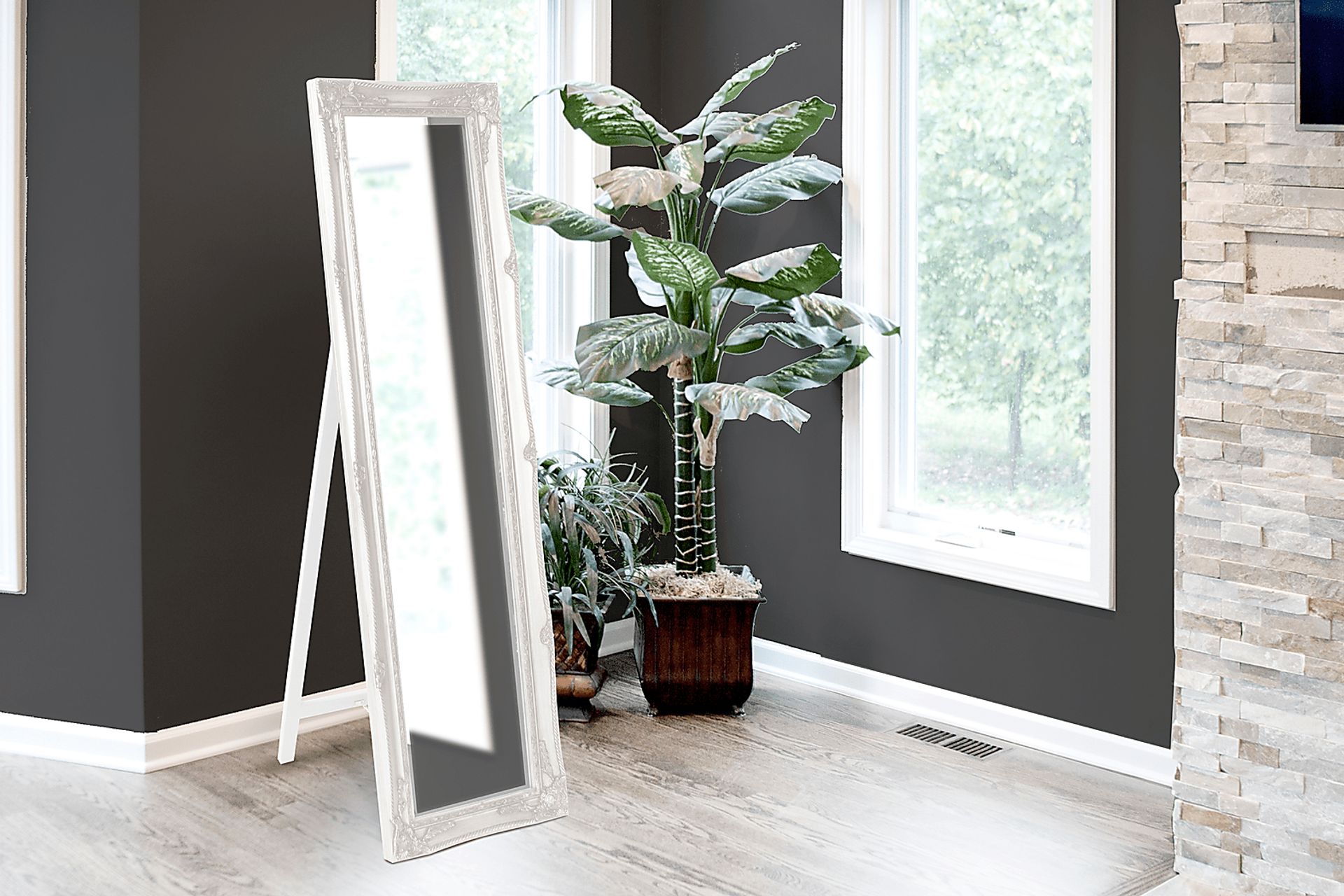 Orwell White Leaner Mirror - Image 4