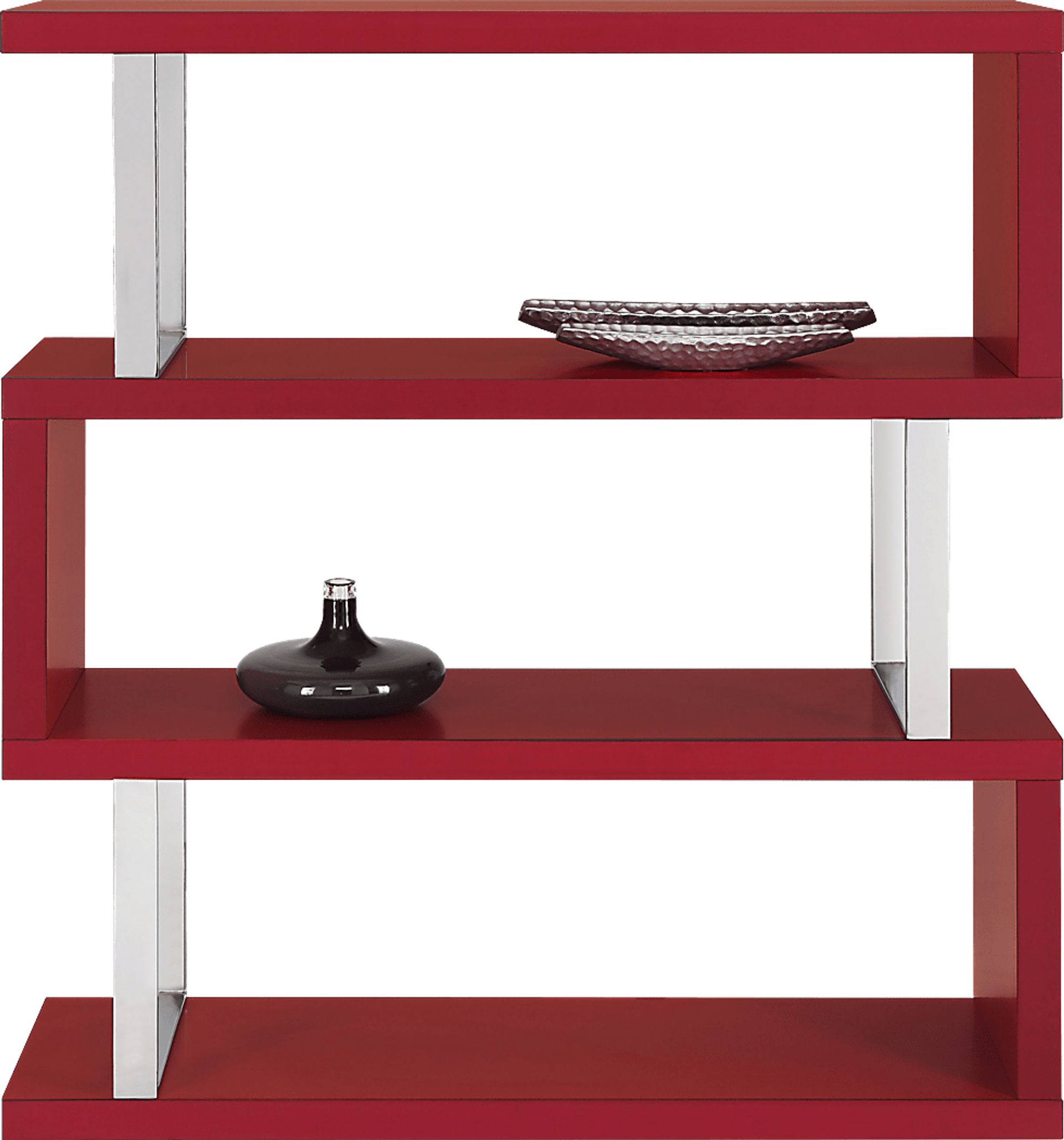 Osaka Red 3 Shelf Room Divider - Image 1
