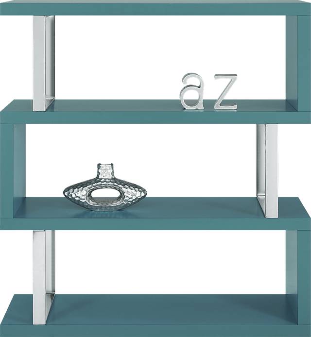 Osaka Teal 3 Shelf Room Divider - Thumbnail - Image 1