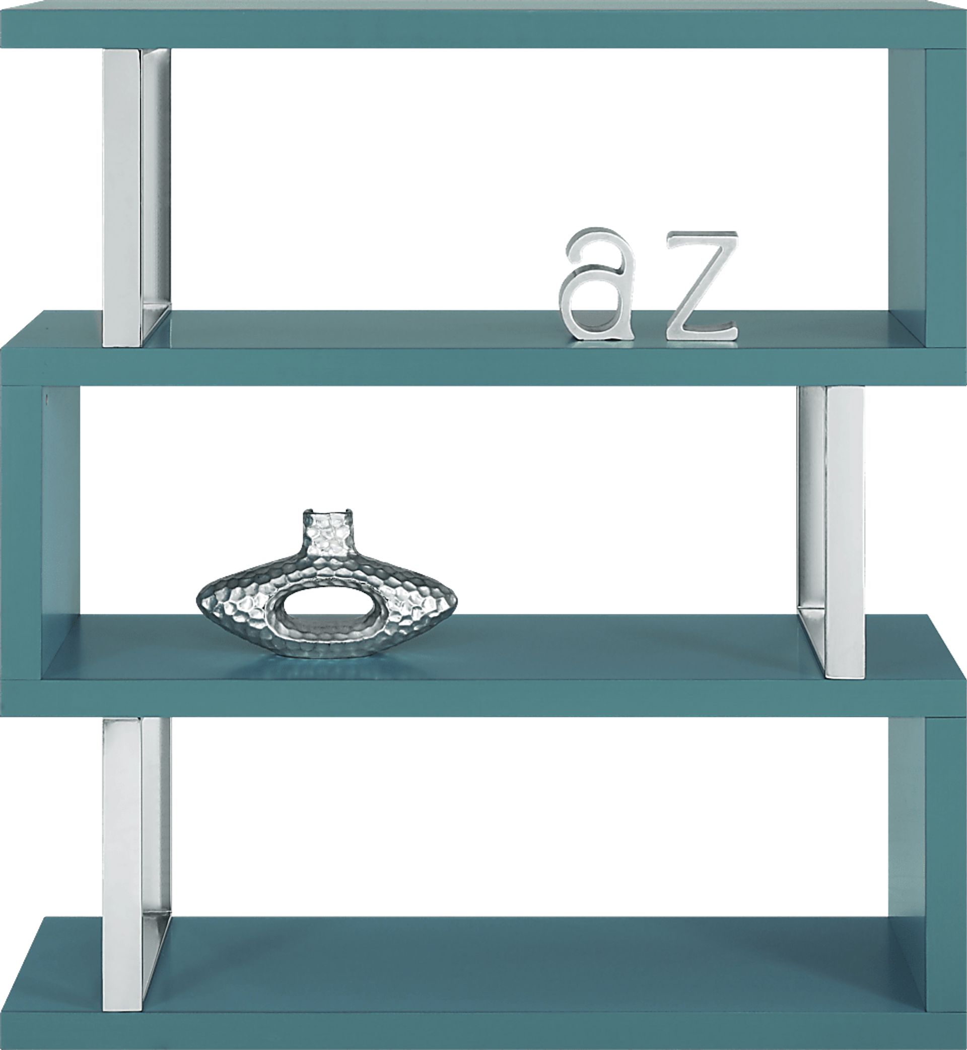 Osaka Teal 3 Shelf Room Divider - Image 1