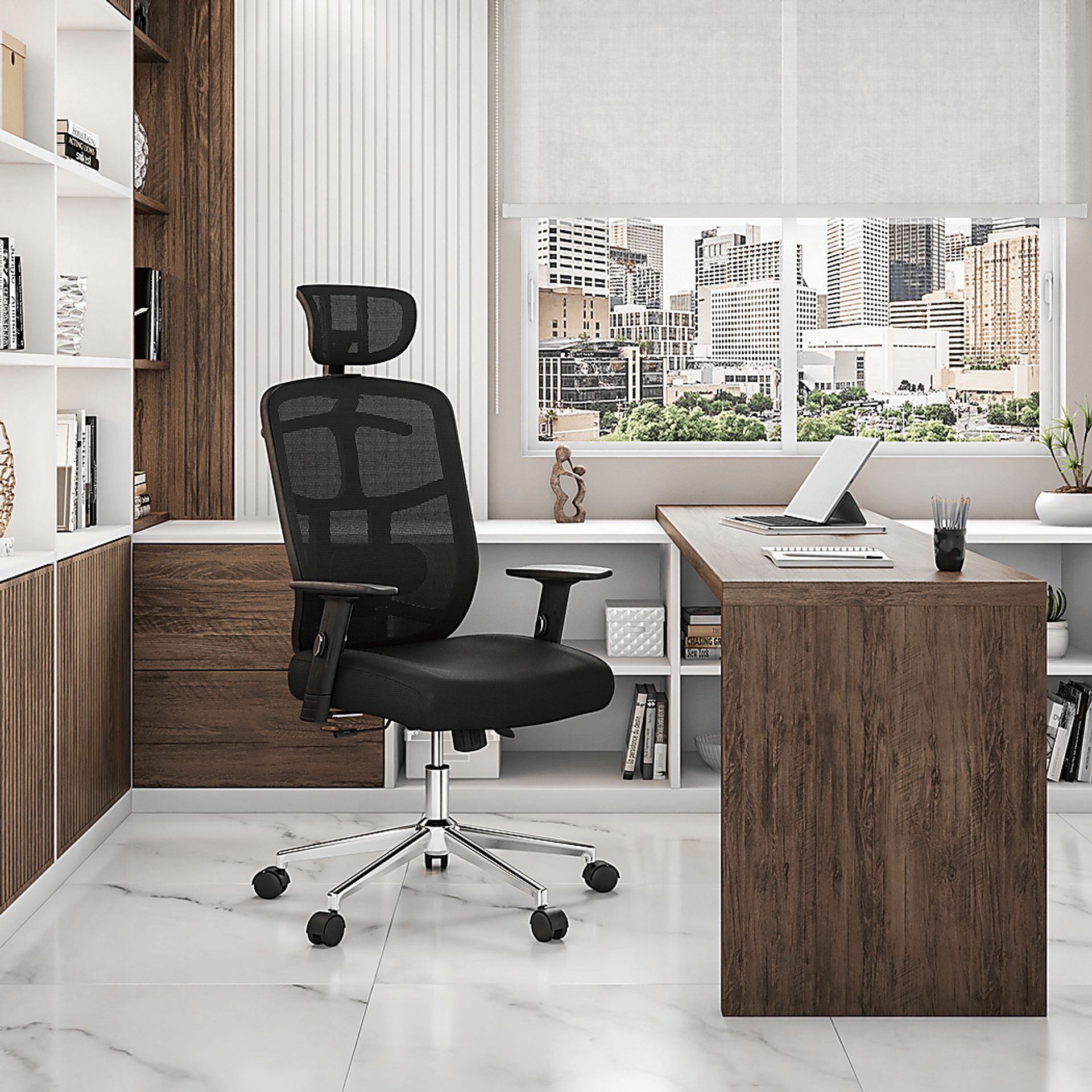 Osare Black Office Chair - Image 2
