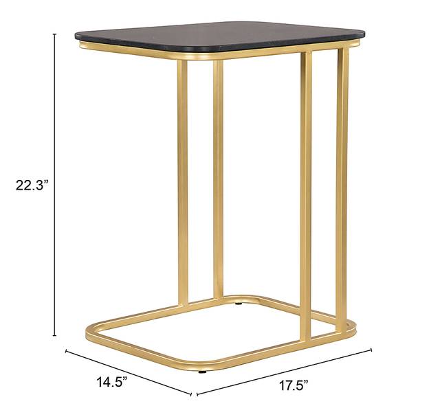 Osbert Black Accent Table - Thumbnail - Image 12