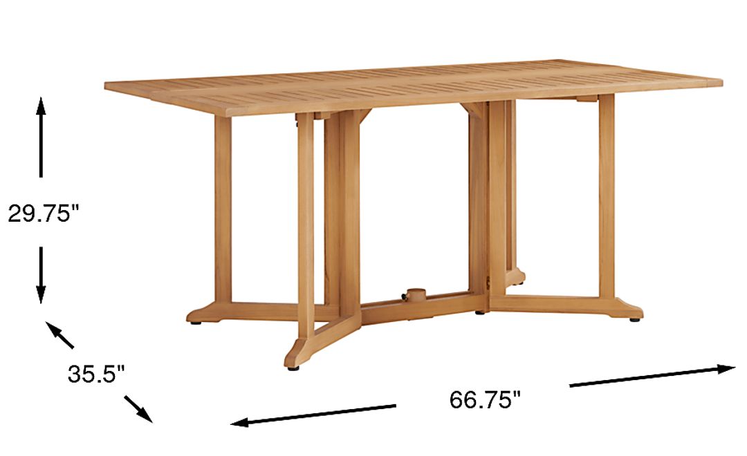 Oscar Natural Folding Outdoor Dining Table