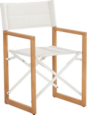 Oscar White Outdoor Sling Folding Chair