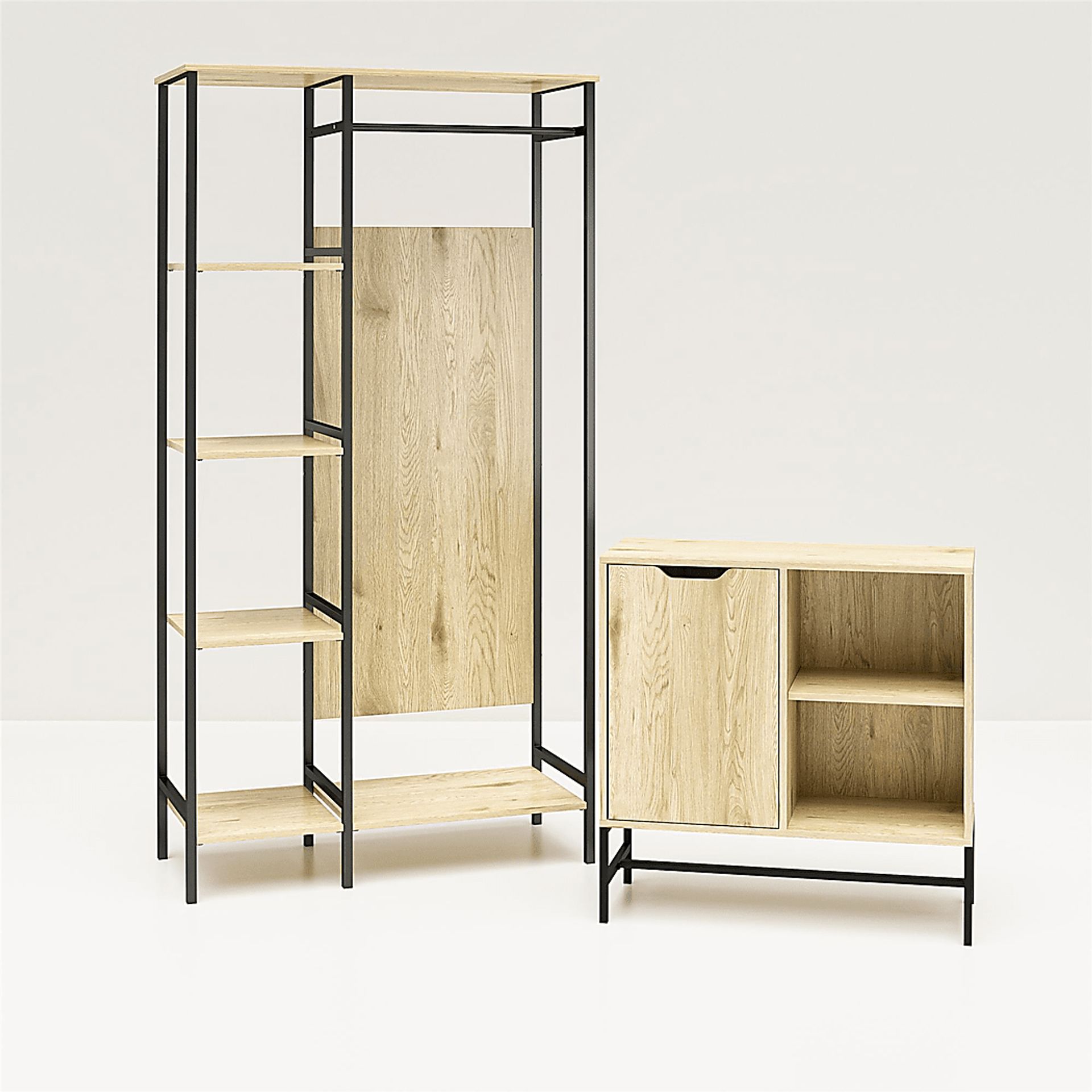 Oscolo Oak Accent Cabinet - Image 9