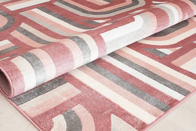Osinore Burgundy 8' x 10' Rug - Thumbnail - Image 3