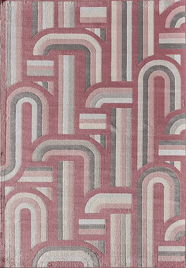 Osinore Burgundy 8' x 10' Rug - Thumbnail - Image 1