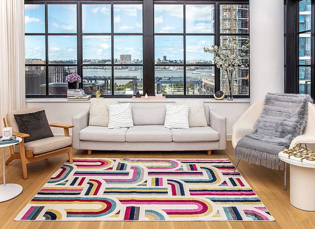 Osinore White/Multi 8' x 10' Rug - Thumbnail - Image 2