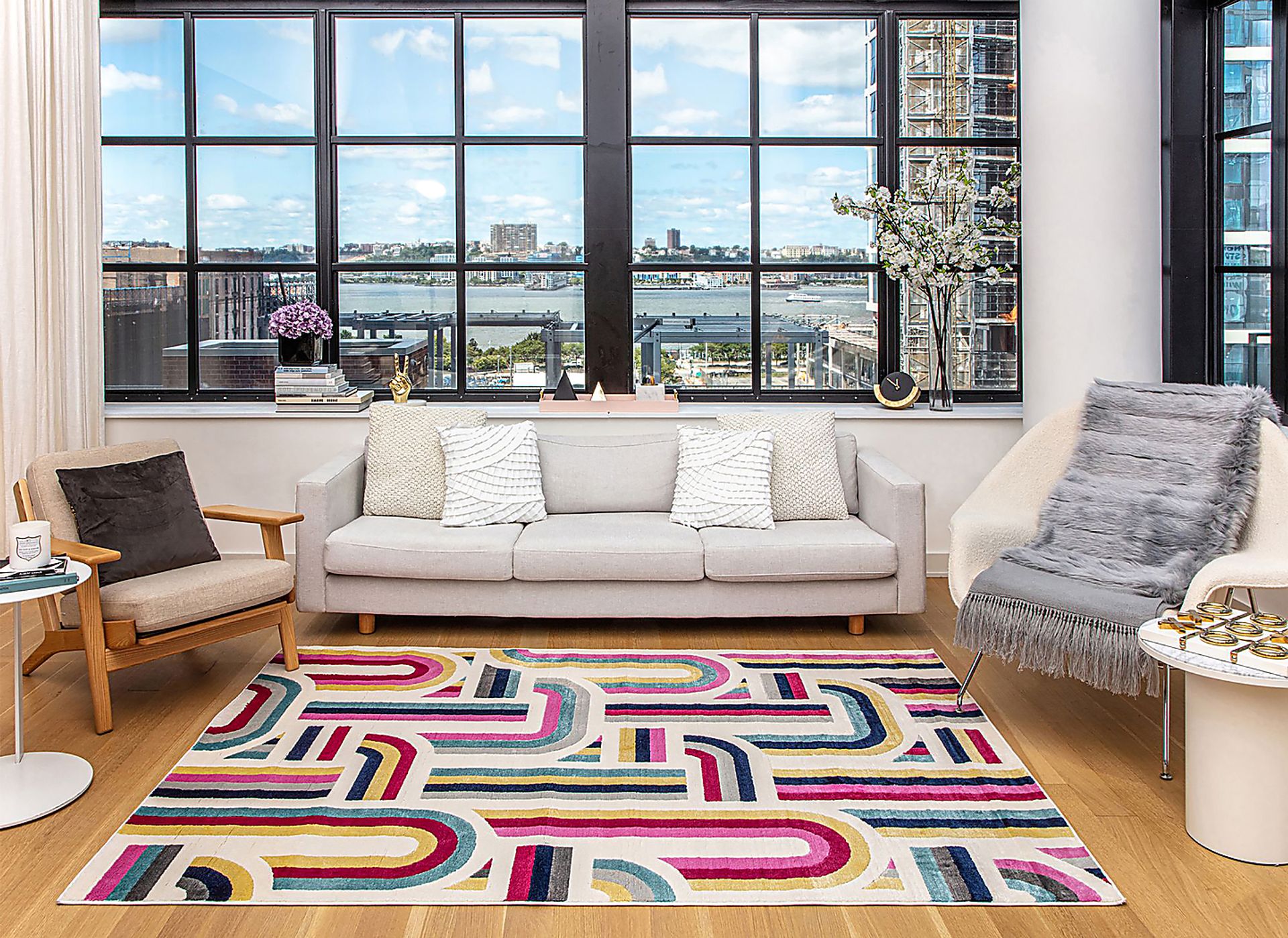 Osinore White/Multi 8' x 10' Rug - Image 2