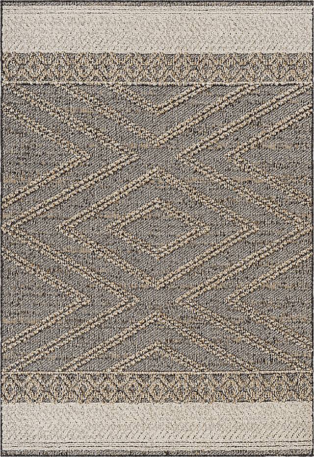 Osiris Taupe 5' x 7' Indoor/Outdoor Rug - Thumbnail - Image 1