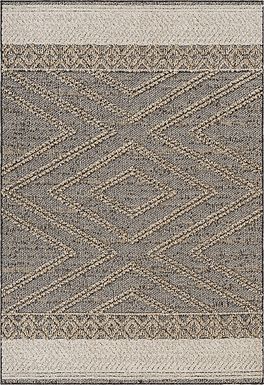 Osiris Taupe 8' x 10' Indoor/Outdoor Rug