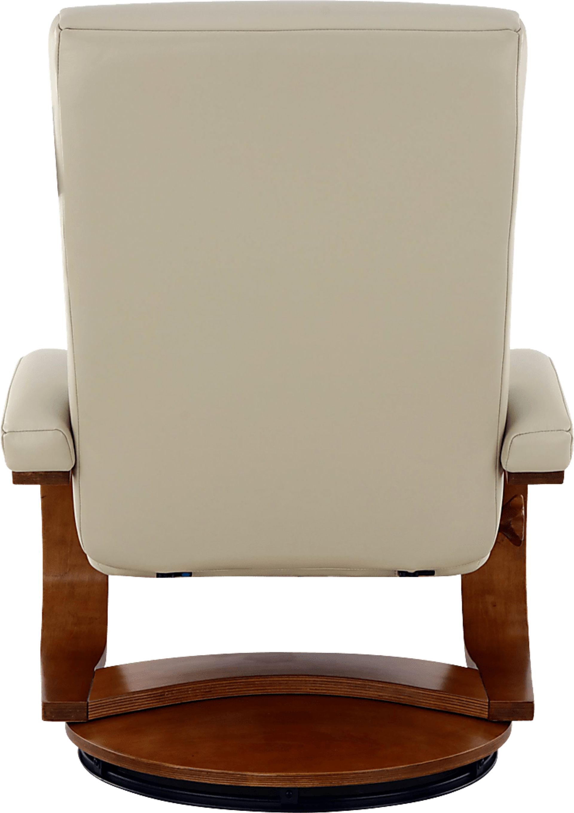 Oslo Collection Hamar Beige Recliner & Ottoman - Image 5