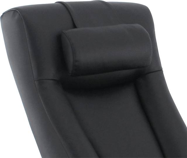 Oslo Collection Hamar Black Leather Recliner & Ottoman - Thumbnail - Image 3