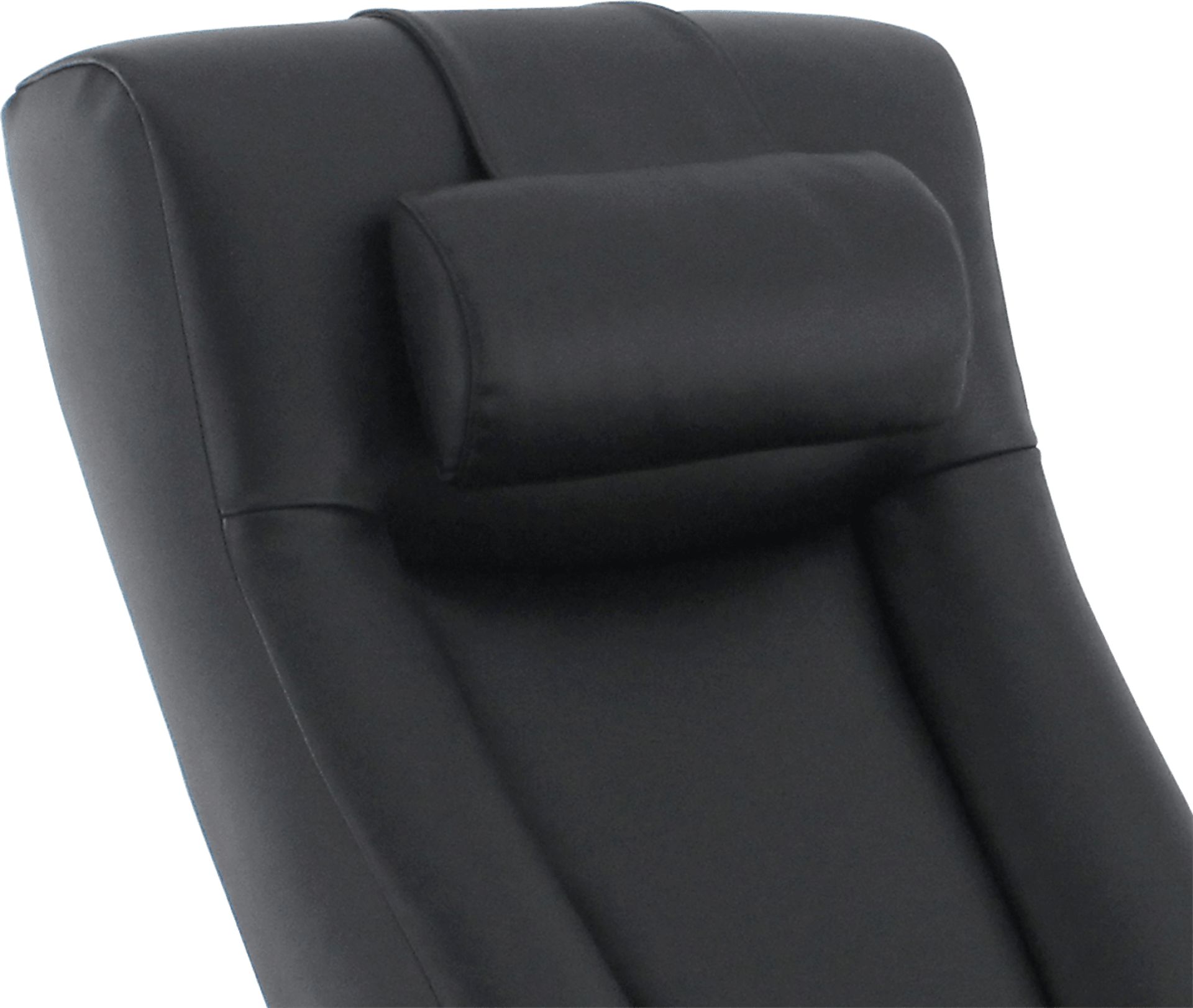 Oslo Collection Hamar Black Leather Recliner & Ottoman - Image 3