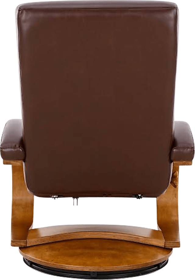 Oslo Collection Hamar Brown Recliner & Ottoman - Thumbnail - Image 4