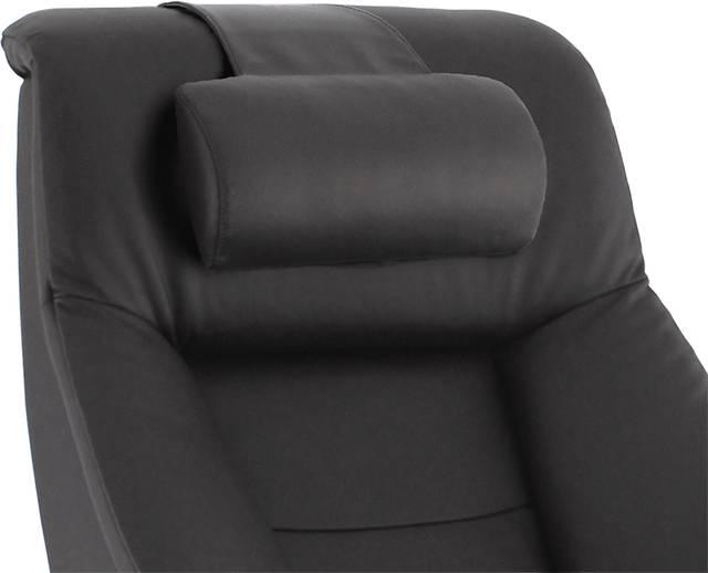 Oslo Collection Mandal Espresso Leather Recliner & Ottoman - Thumbnail - Image 3