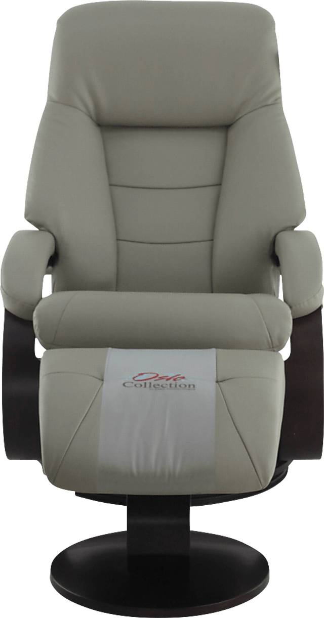 Oslo Collection Mandal Gray Recliner & Ottoman - Thumbnail - Image 6