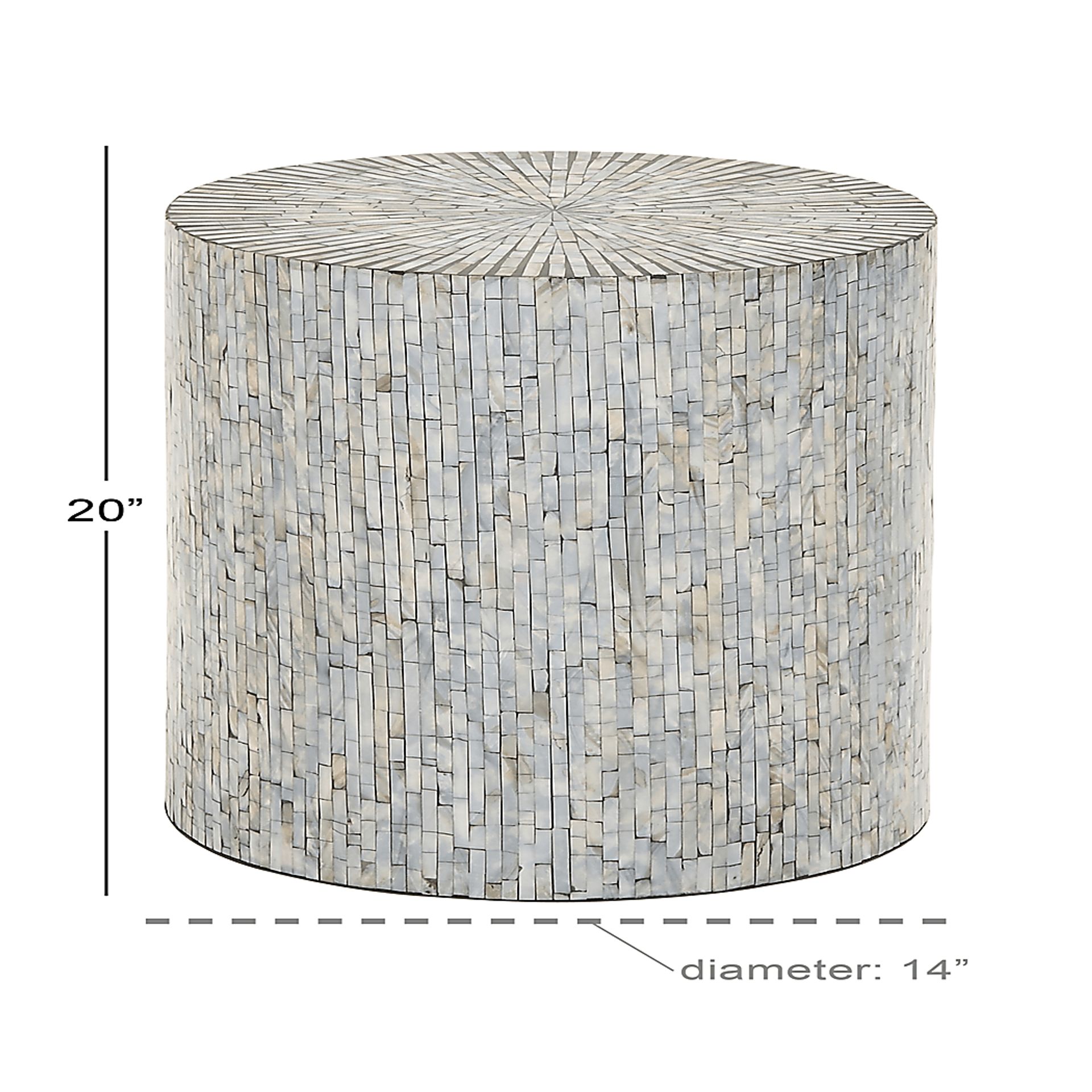 Ossen Light Blue Accent Table - Image 5