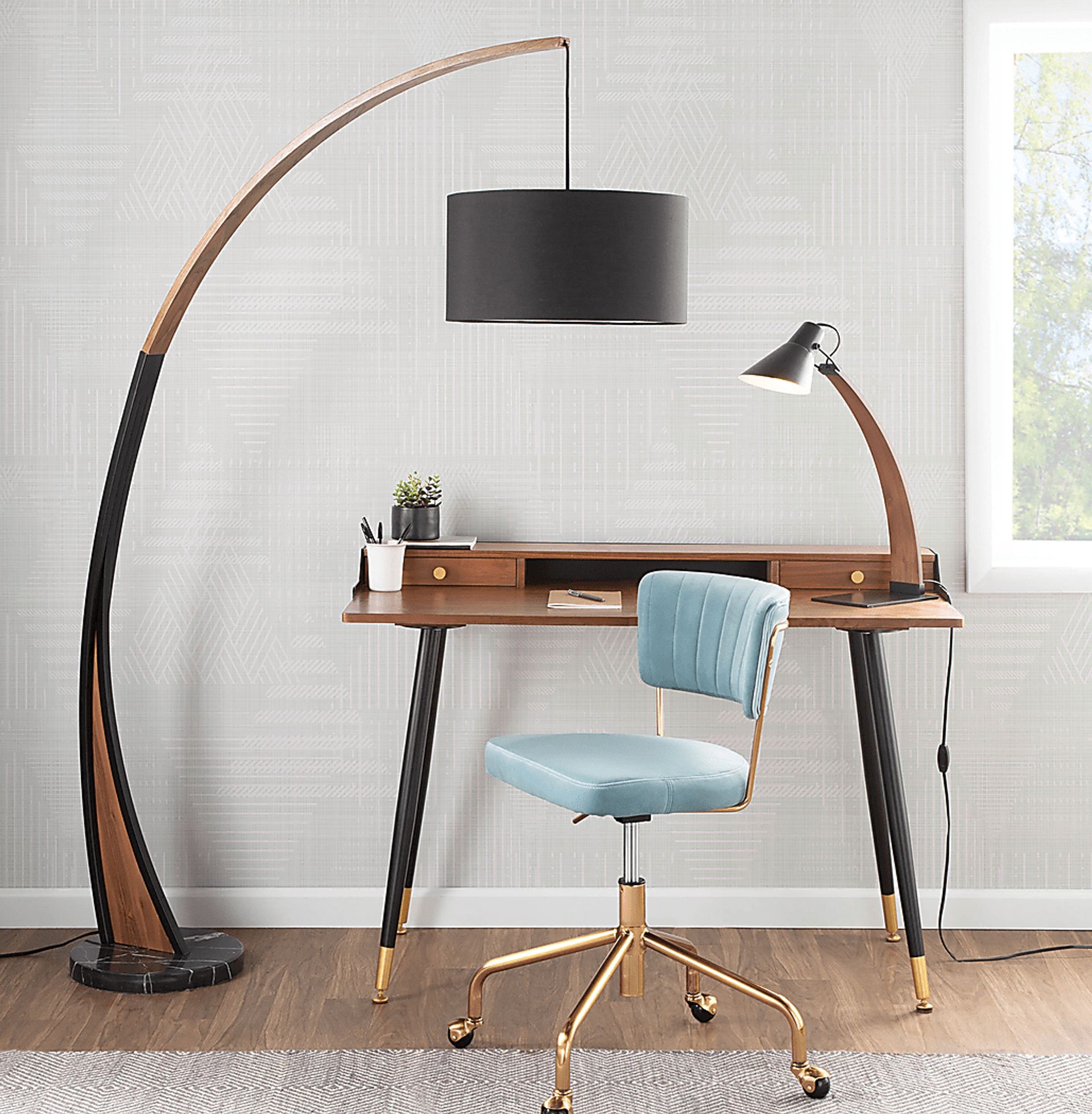 Ostena Blue Office Chair - Image 7