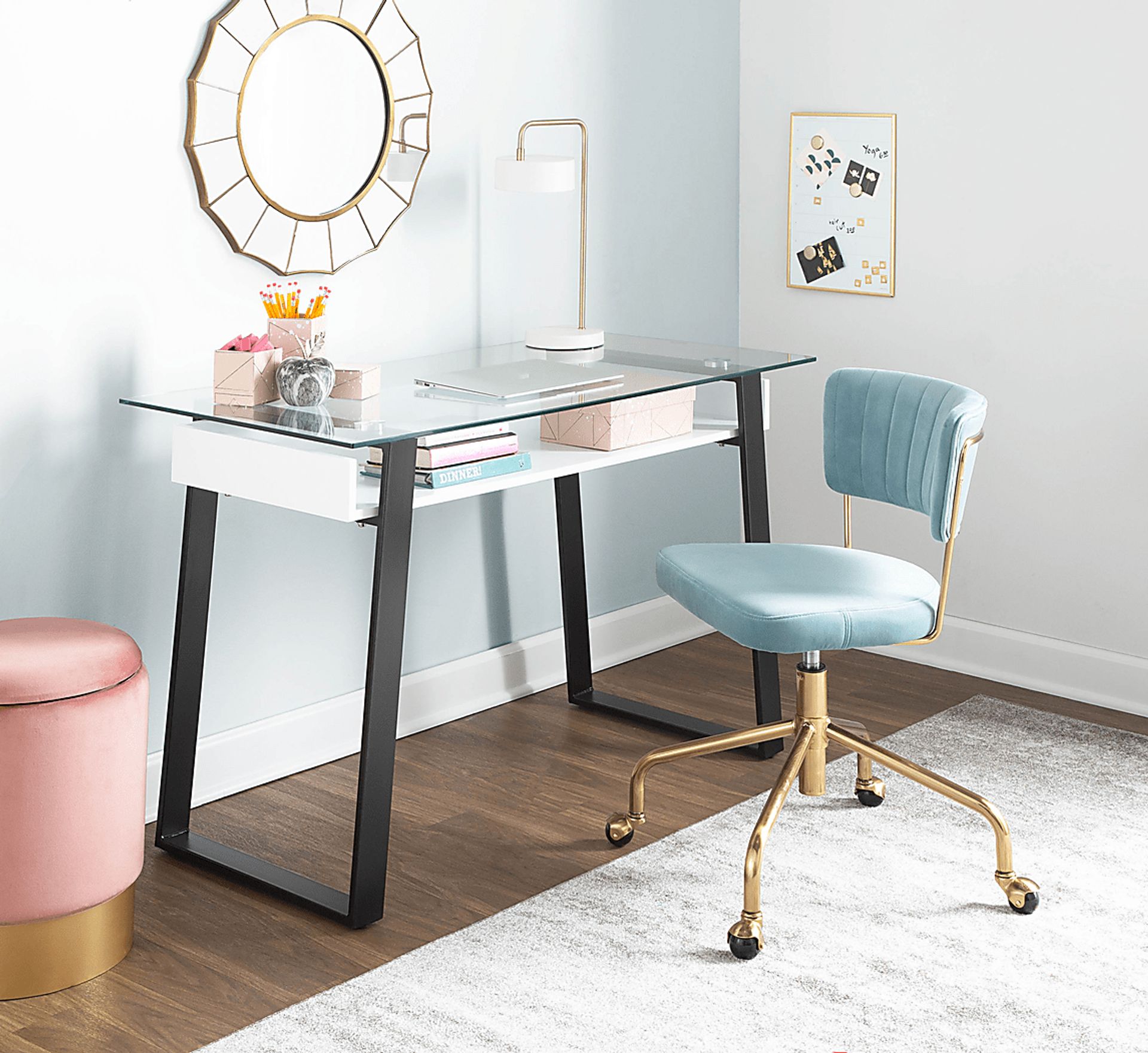 Ostena Blue Office Chair - Image 8