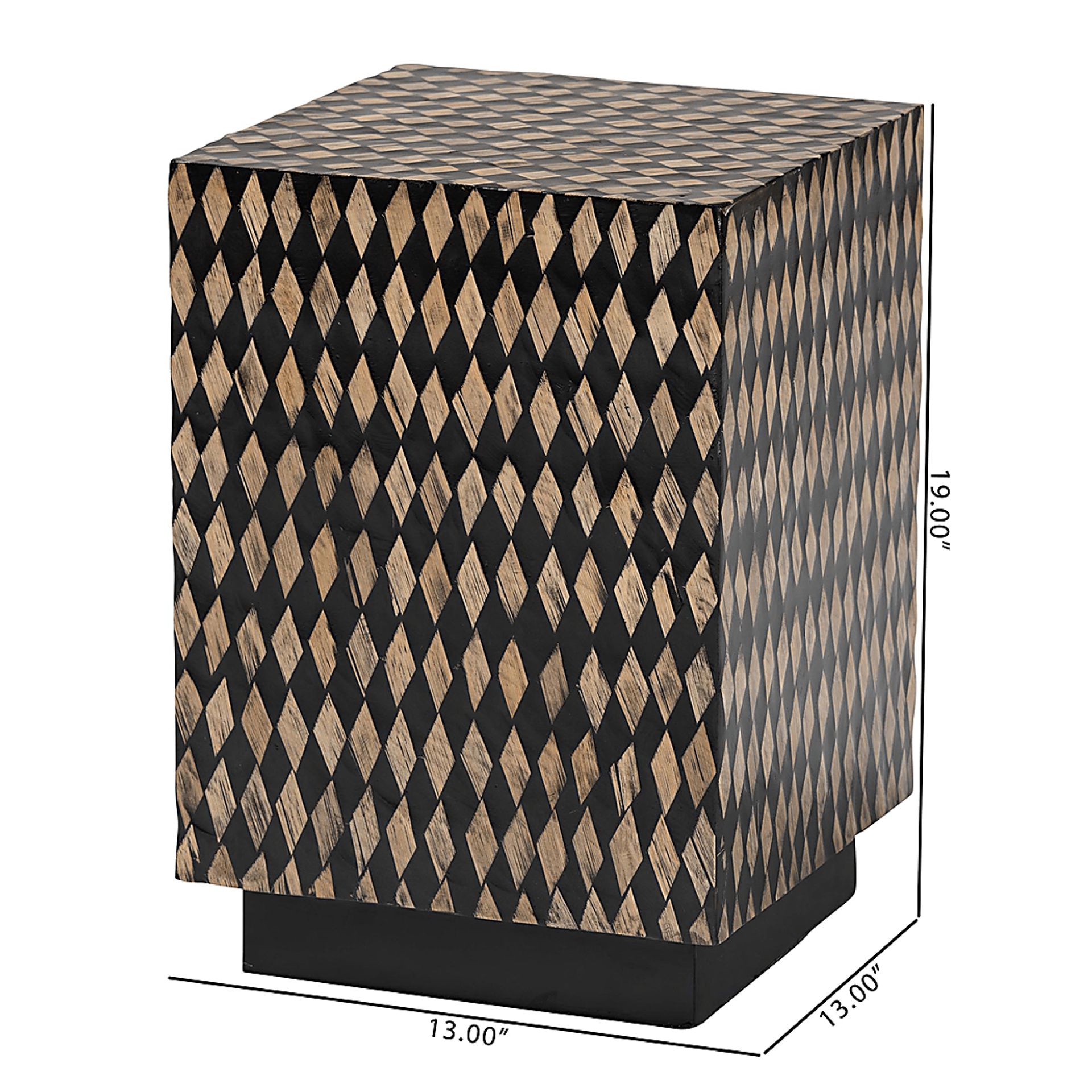Otaho Black Square End Table - Image 4