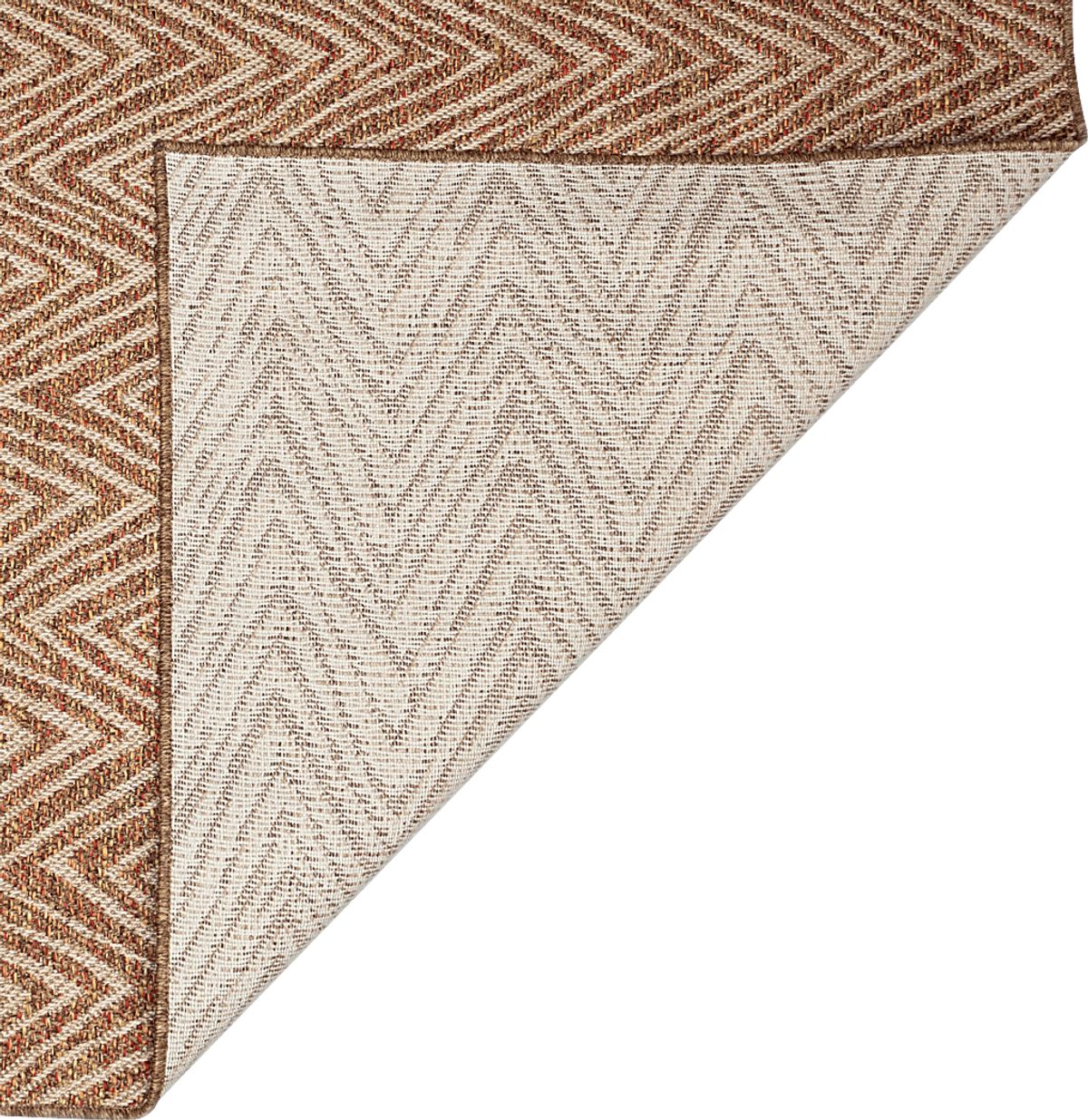 Othadan Rust Red Outdoor Rugs | Rooms to Go