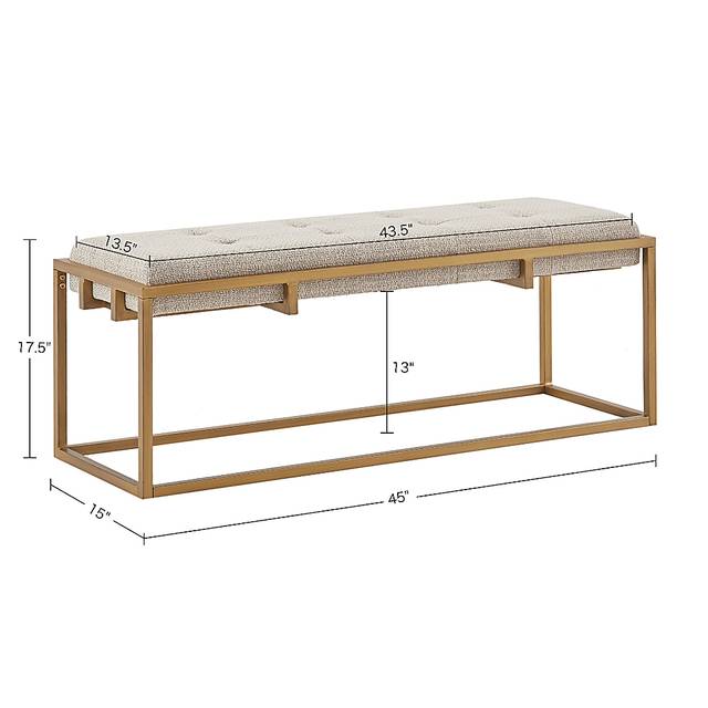 Otsego Brown Accent Bench - Thumbnail - Image 8