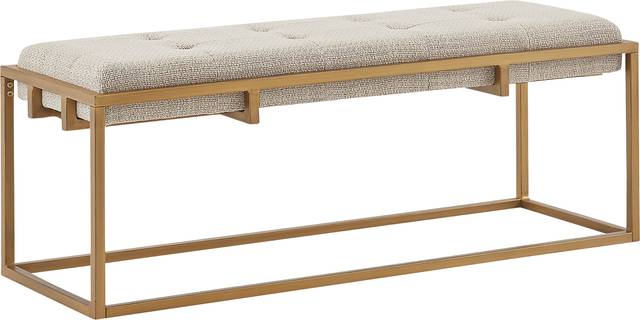 Otsego Brown Accent Bench - Thumbnail - Image 1