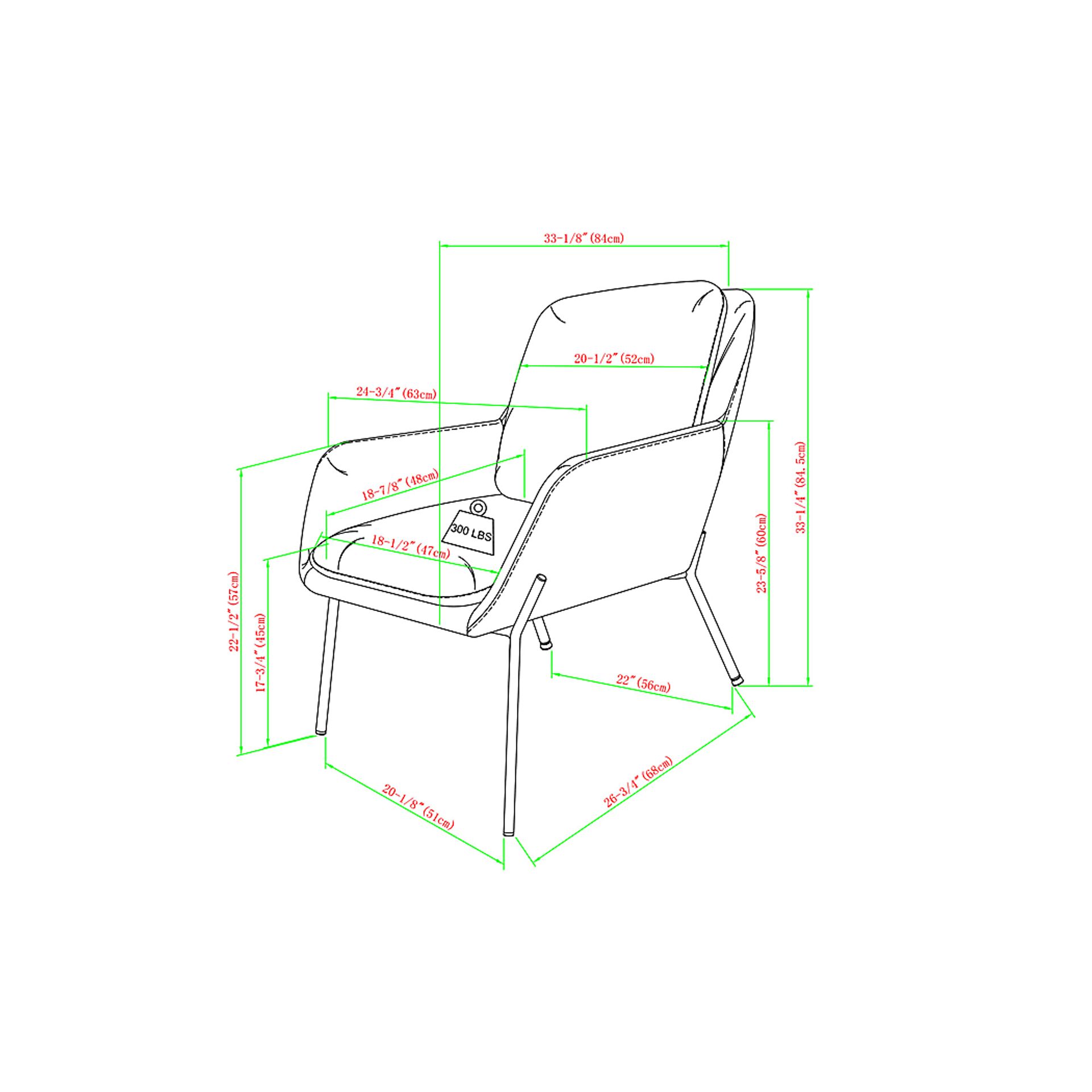 Otterbury Teal Accent Chair - Image 6