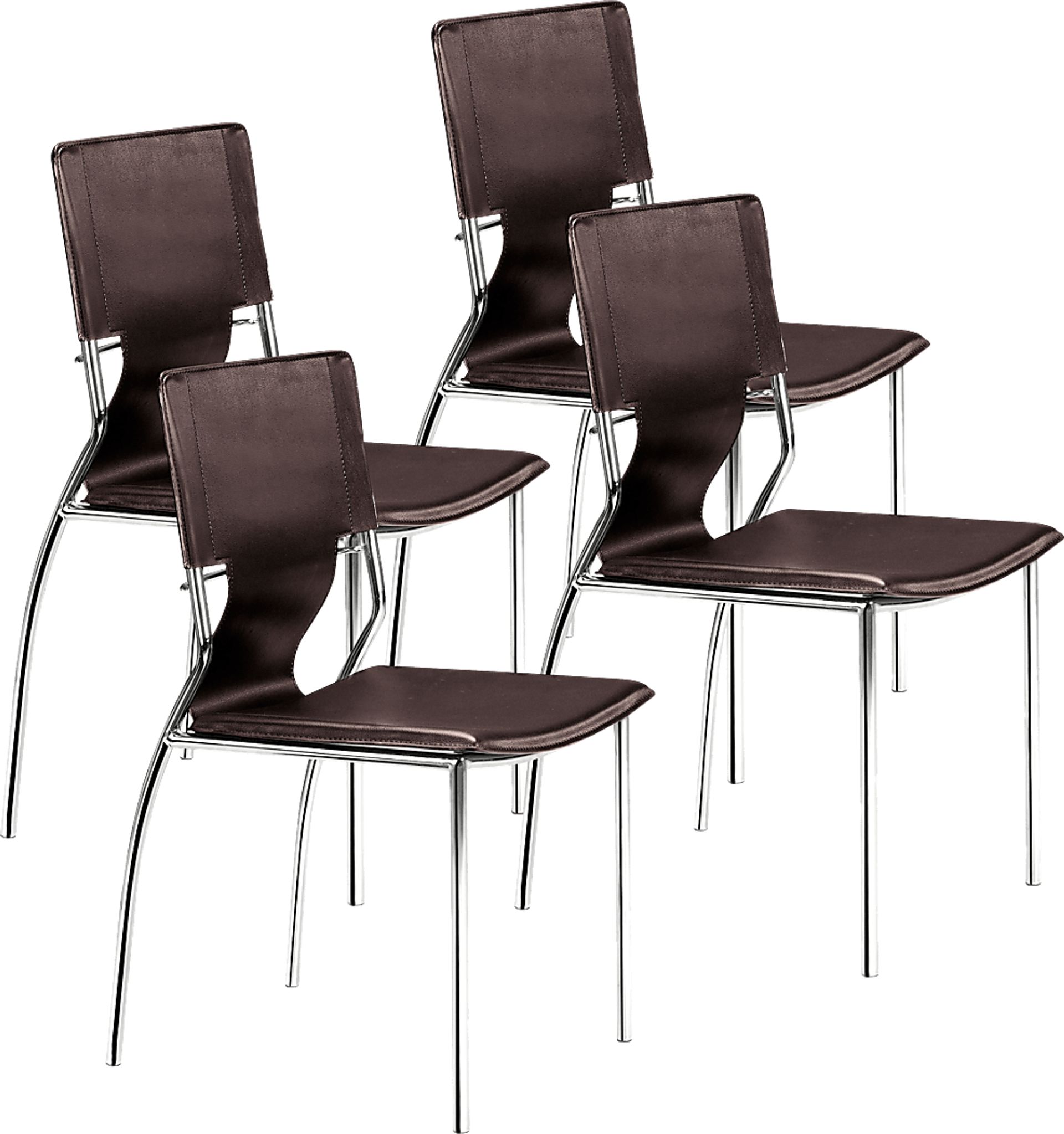 Ottoline Espresso Side Chair, Set of 4 - Image 1