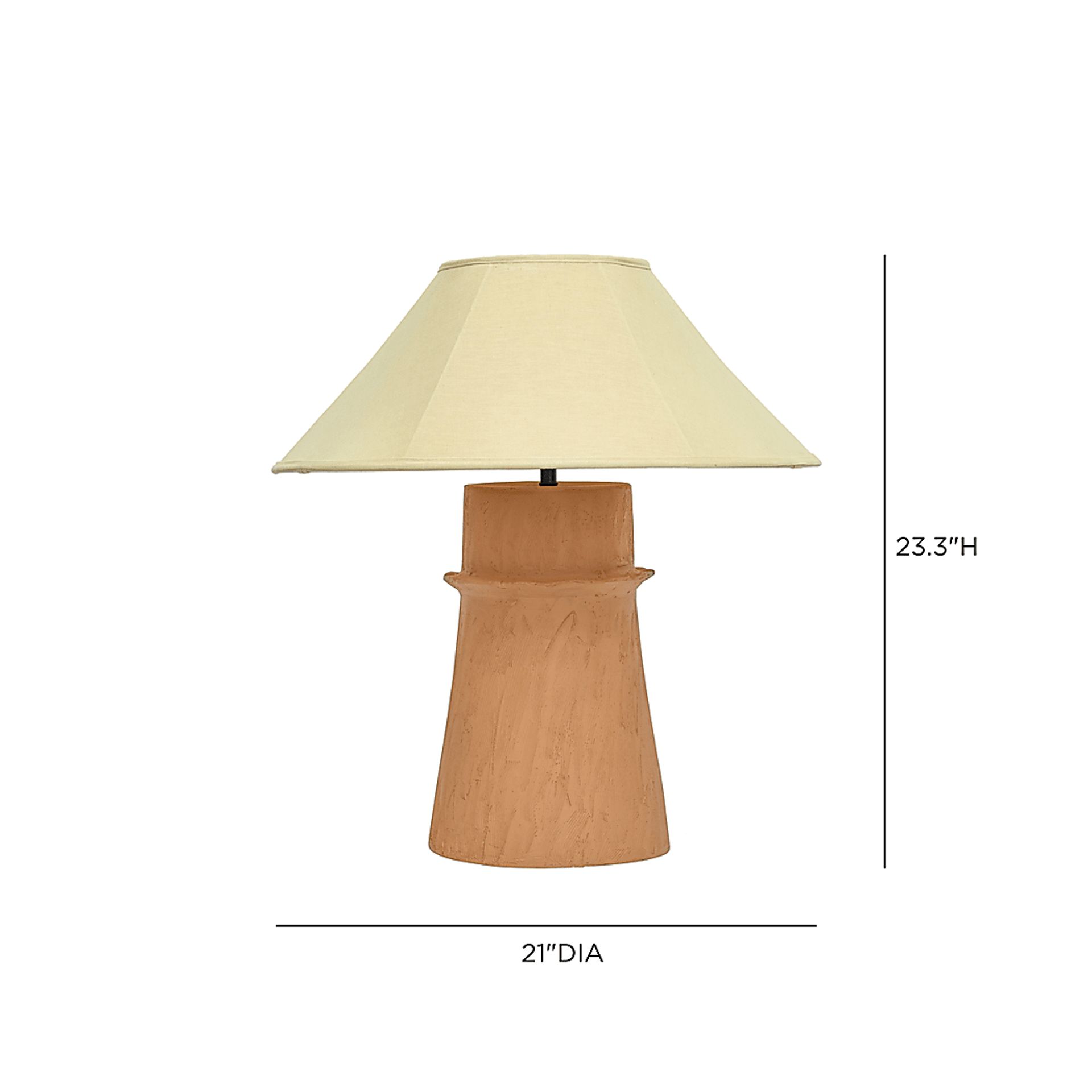 Ouaphris Terracotta Lamp - Image 3