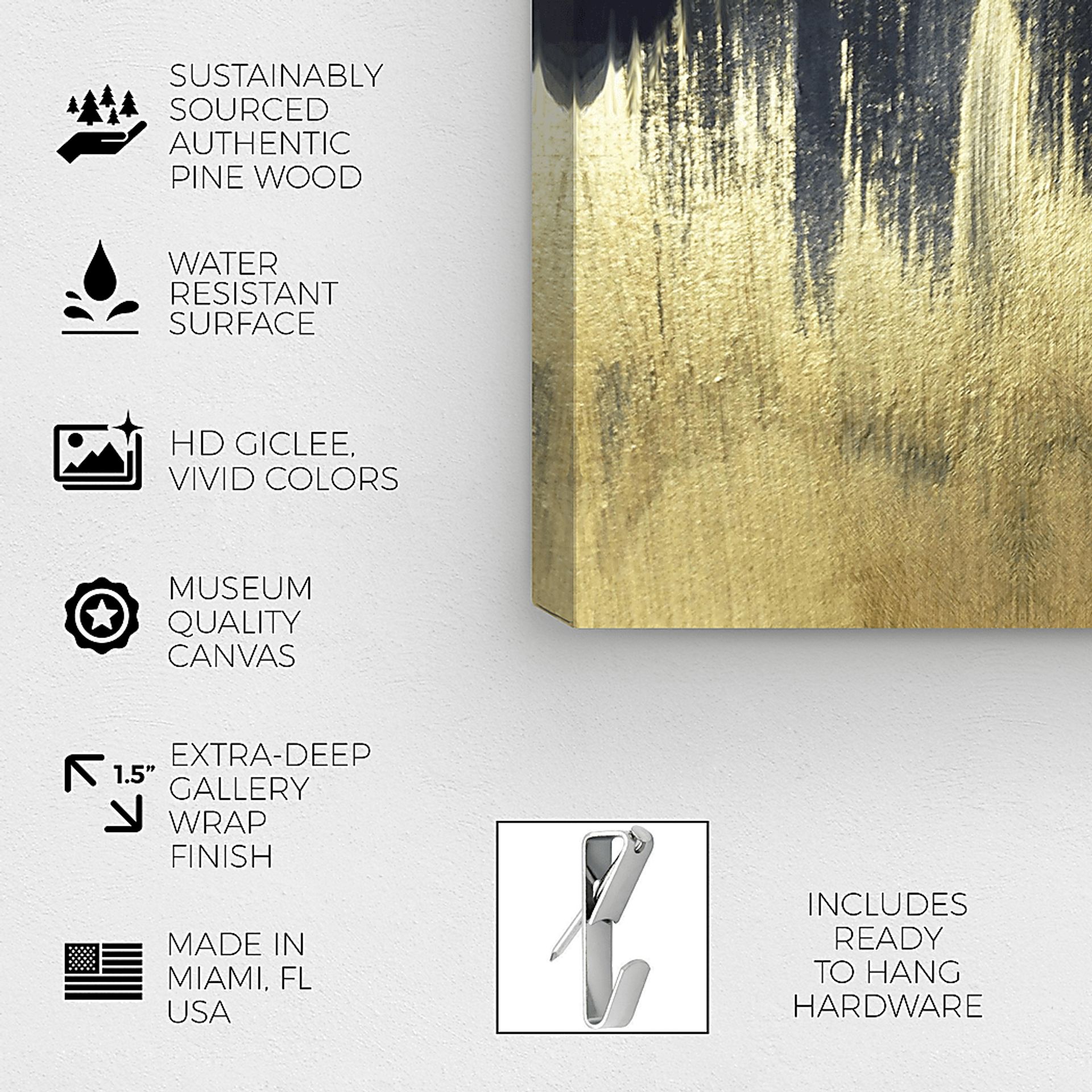 Out Of Reach Gold Artwork - Image 3