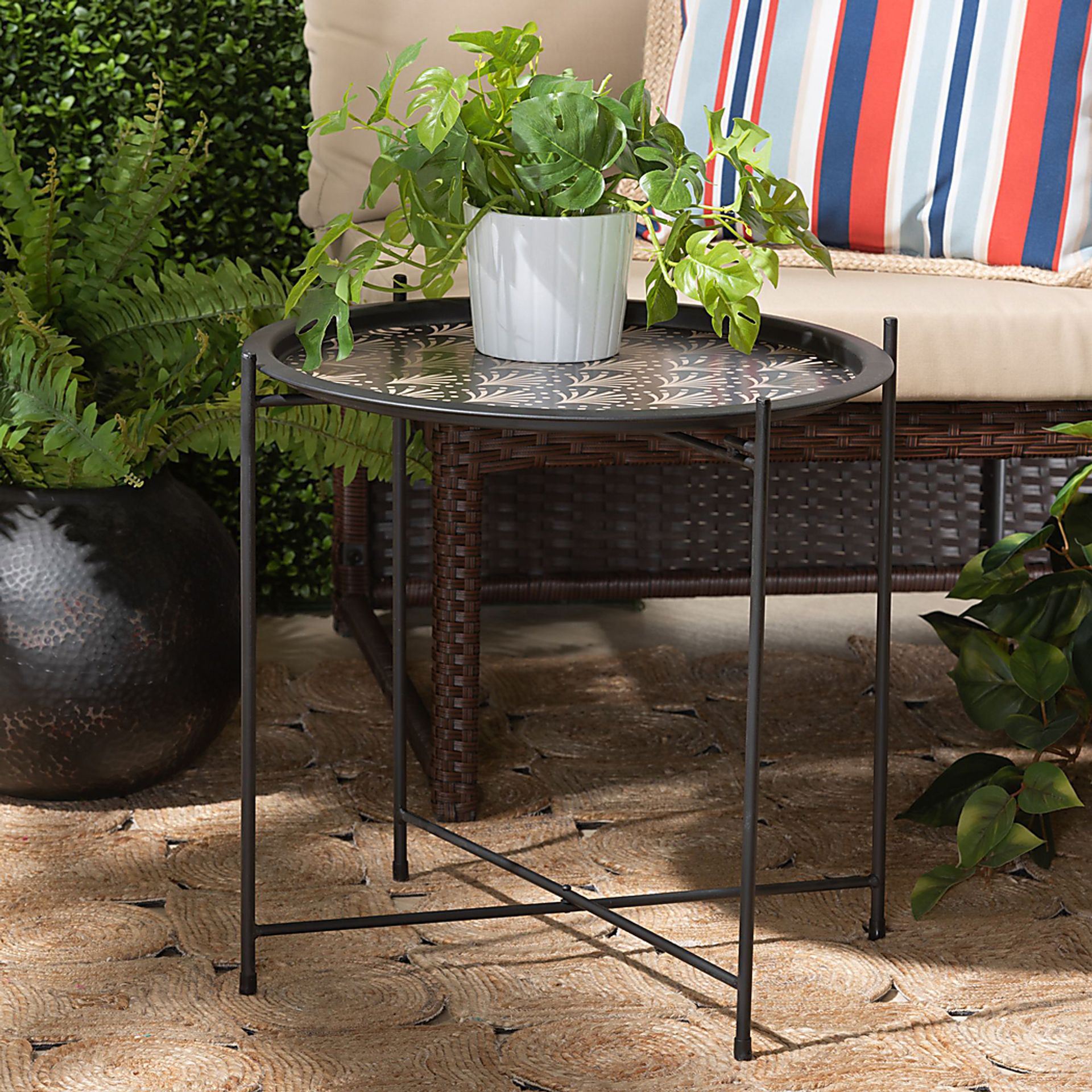 Outdoor Adellan Black Planter - Image 6