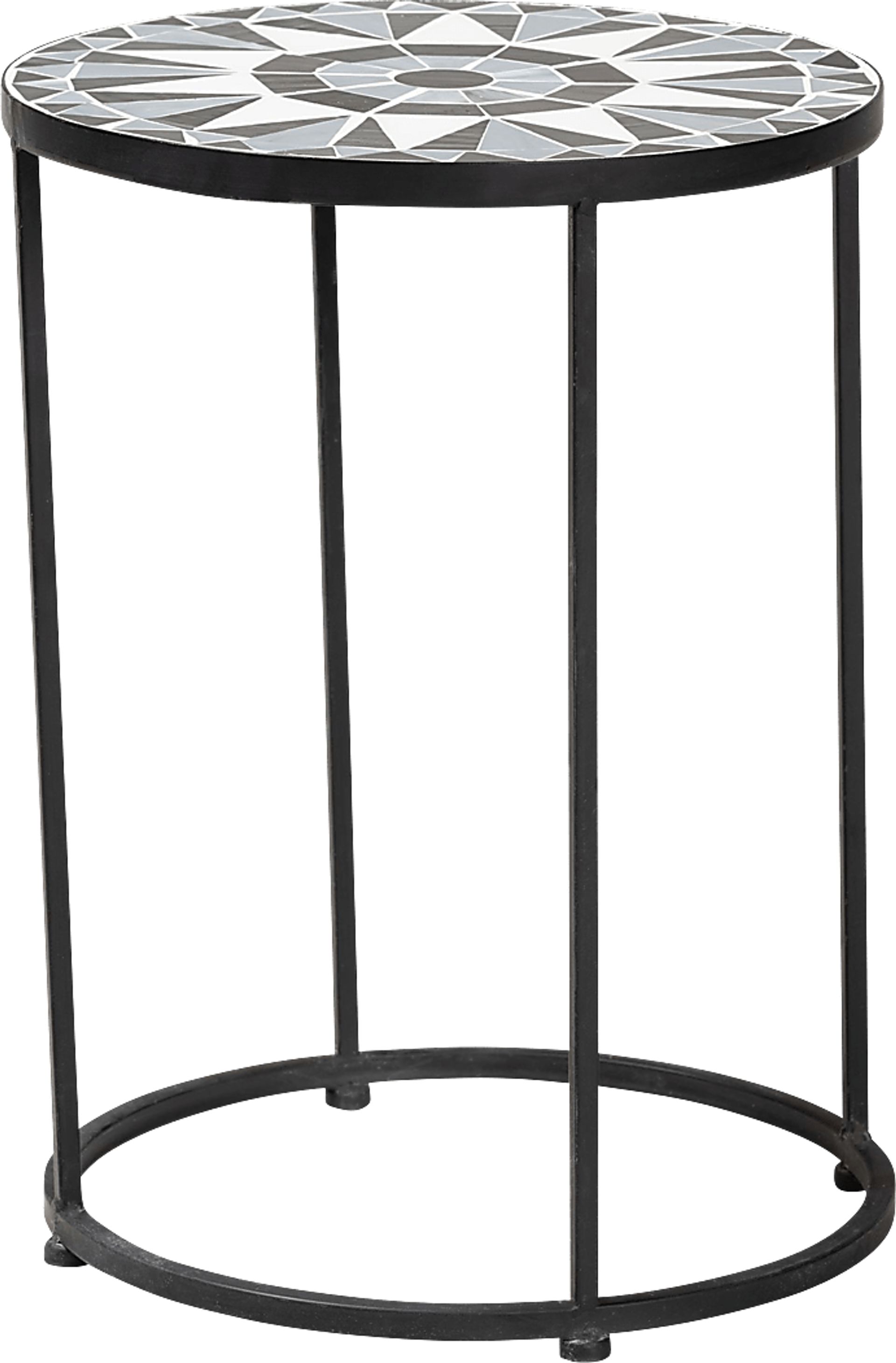 Outdoor Adenleah Black Side Table - Image 1